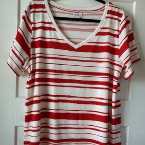 LuLaRoe Patriotic Christy V-Neck Top